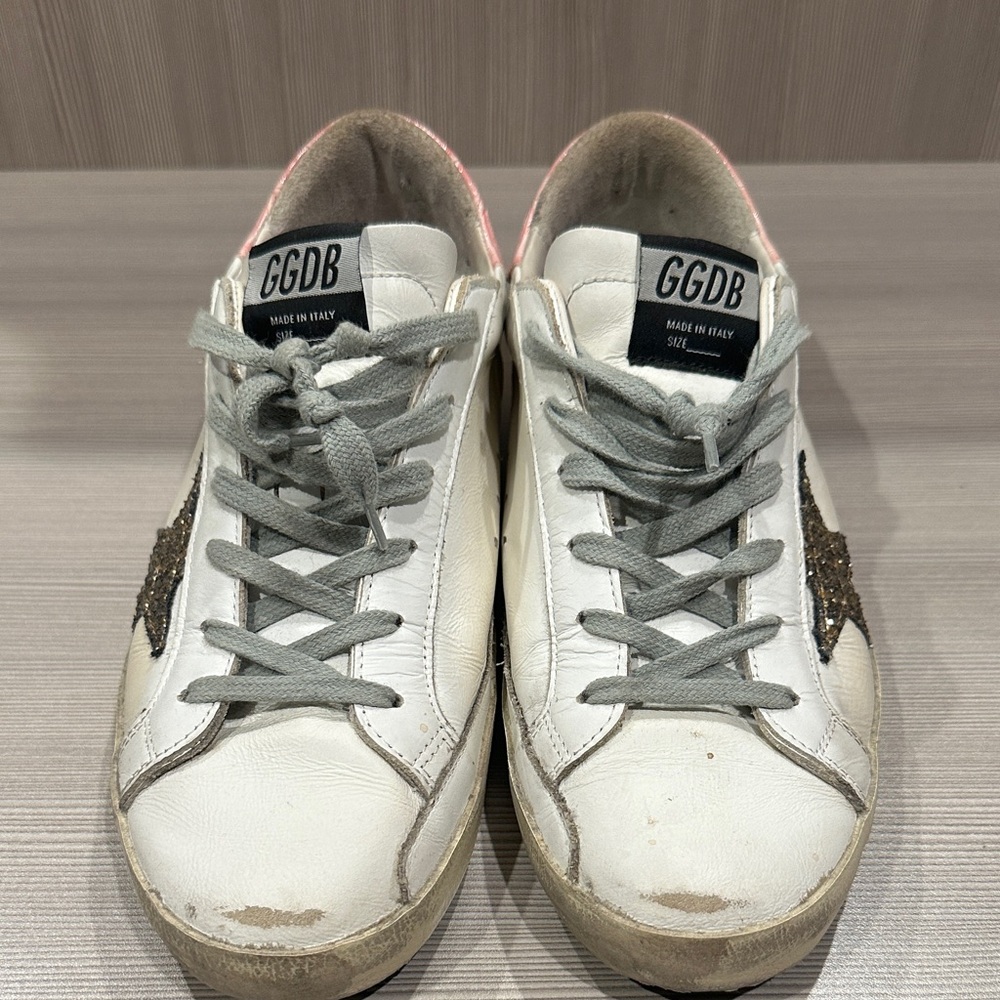 Golden Goose Women's White and Pink Star Sneakers - Picture 4 of 4